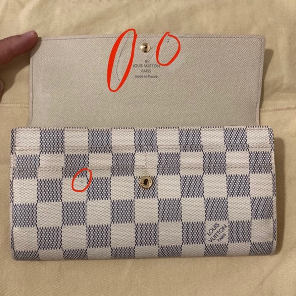 Louis Vuitton Sarah Wallet Damier Azur - Picture 13 of 16